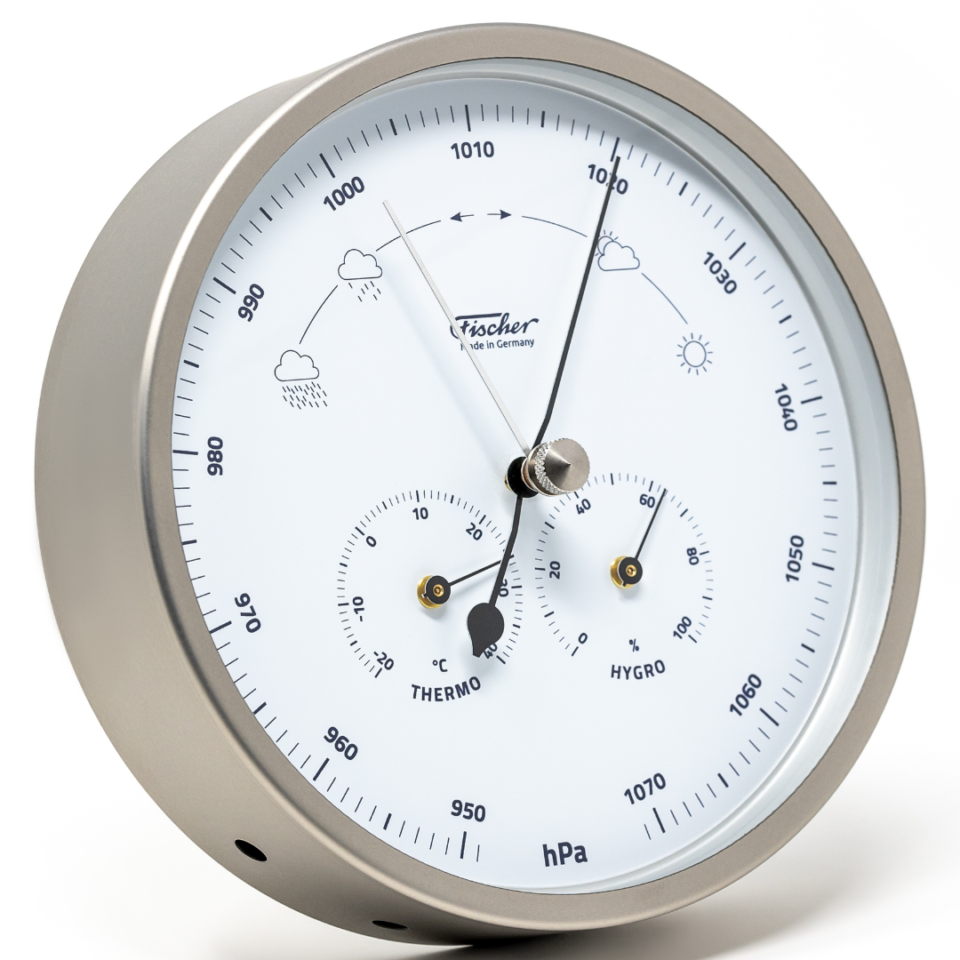 Modern Indoor & Outdoor Weatherstation- 3 in 1 - Hygrometer + Barometer + Thermometer