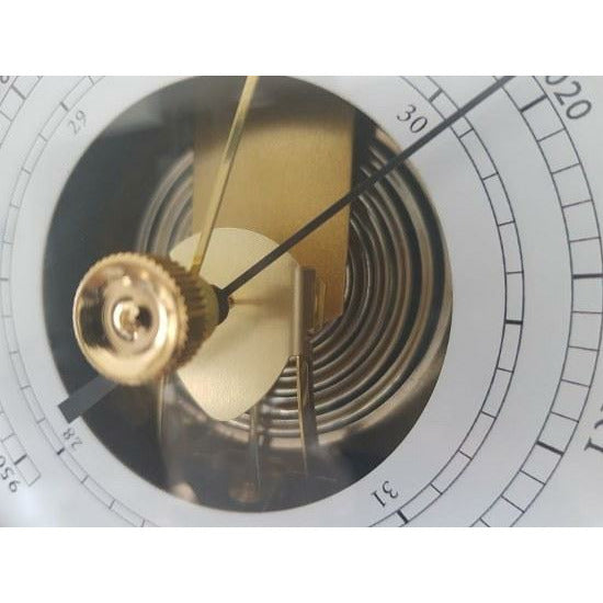 Solid Polished Brass Tide Clock & Barometer combo – Premium Marine Weather Instrument