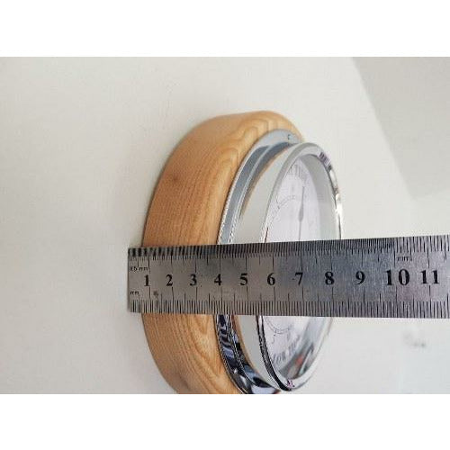 Ash & Chrome 170mm Tide only Clock