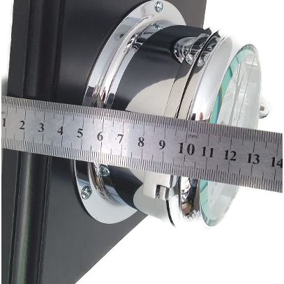 Impressive Solid Fischer Nautical Chrome Barometer & Tide Clock