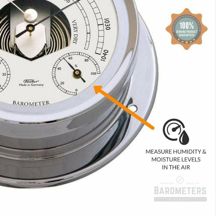 Premium Chrome Weatherstation – Barometer, Thermometer & Hygrometer