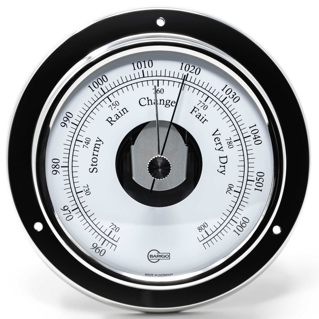 Barigo Tempo Barometer 183RFPO – Polished Stainless Steel (110 mm)