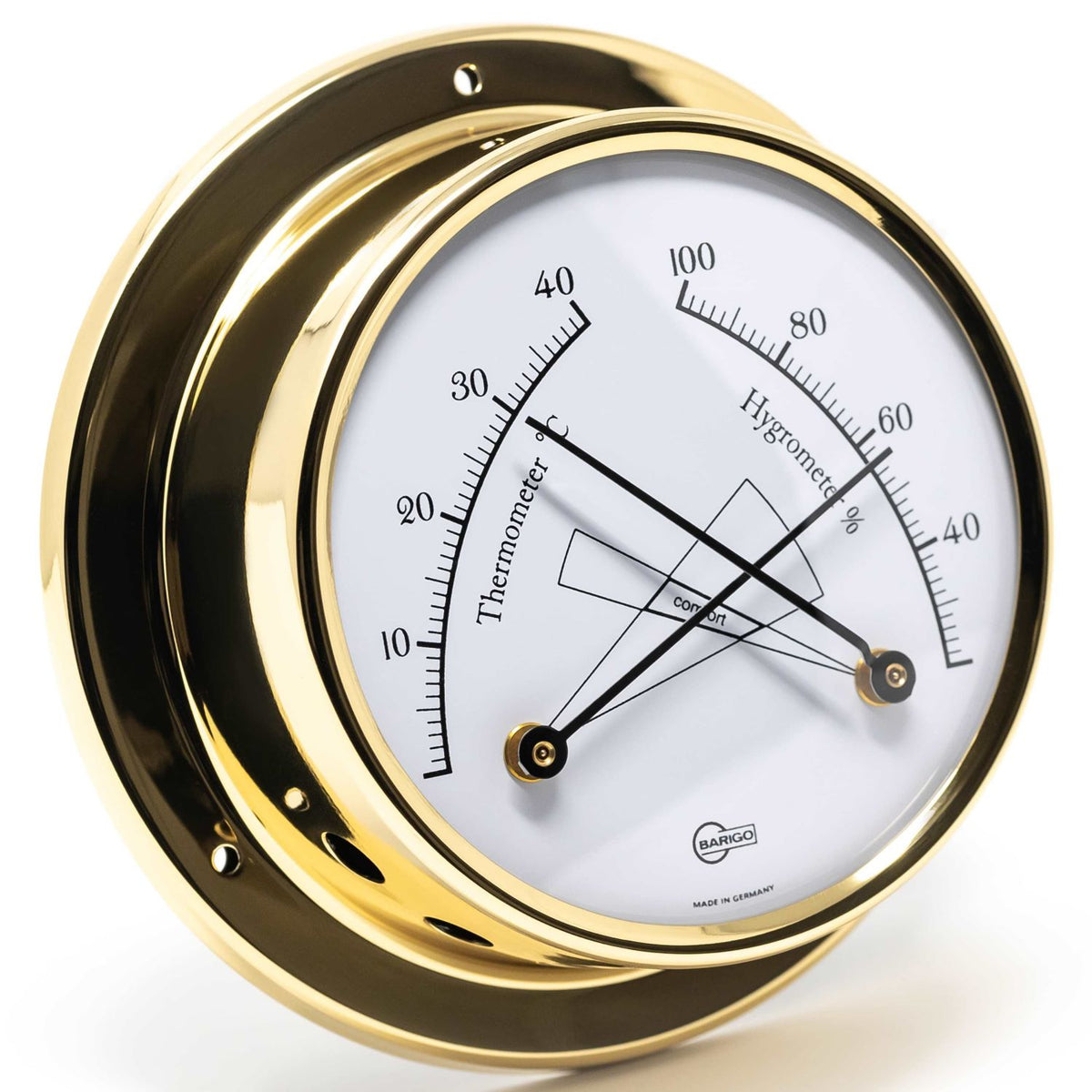 Barigo Regatta Barometer 184MS – Polished Brass (125 mm)